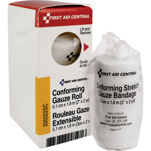 SmartCompliance&reg; Refill Conforming Stretch Gauze Bandage, Roll, 6' L x 2" W, Sterile, Medical Device Class 1 Action Paper