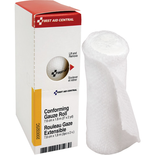 SmartCompliance&reg; Refill Conforming Stretch Gauze Bandage, Roll, 6' L x 3" W, Sterile, Medical Device Class 1 Action Paper