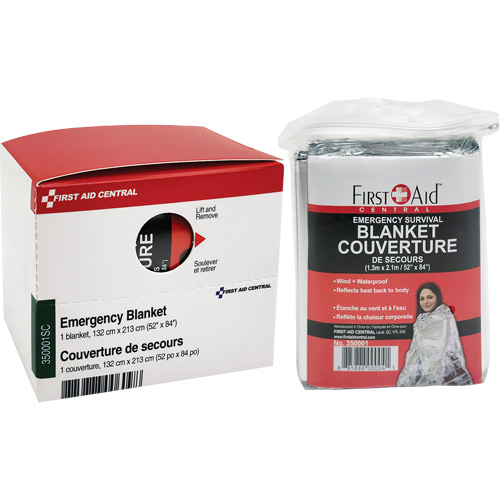 SmartCompliance&reg; Refill Emergency Blanket, Mylar Action Paper