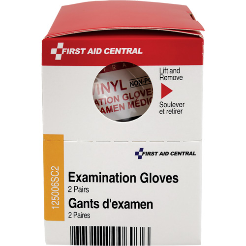 Recharge de gants d'examen SmartCompliance, Vinyle, Sans poudre, Transparent, Classe 2 Action Paper