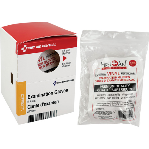 Recharge de gants d'examen SmartCompliance, Vinyle, Sans poudre, Transparent, Classe 2 Action Paper