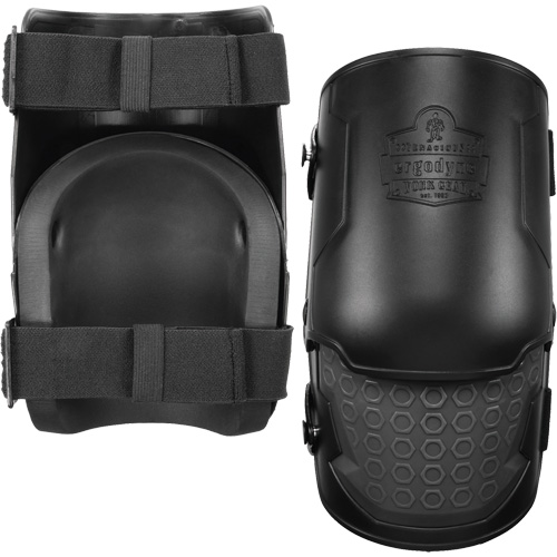 ProFlex 360 Hard Shell Hinged Knee Pads, Buckle Style, Rubber Caps, Foam Pads Action Paper