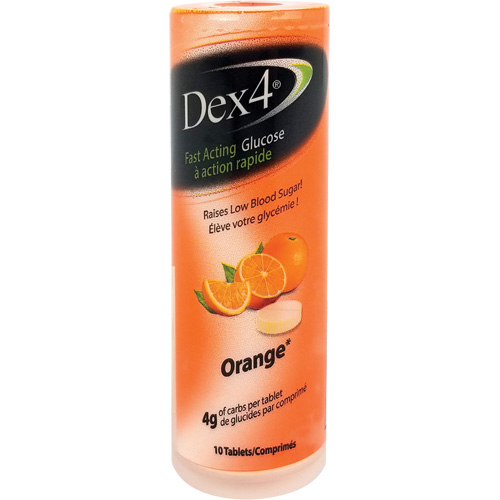 Dex4&reg; Fast Acting Glucose Tablets Action Paper