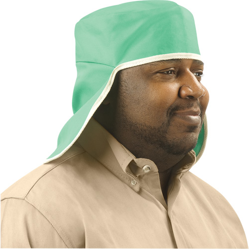 Weldlite Welding Cap With Neck Drape, One Size, Green Action Paper