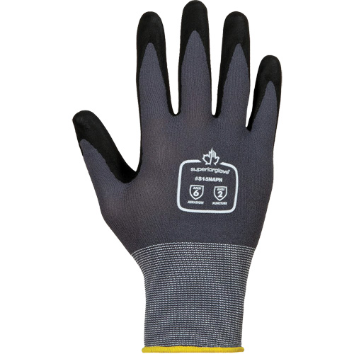 Dexterity&reg; High-Abrasion Gloves, 2X-Small/5, Foam Nitrile Coating, 15 Gauge, Nylon/Cotton Shell Action Paper