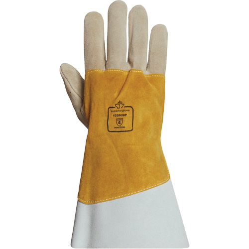 Endura&reg; TIG Welding Gloves, Grain Cowhide, Size Small/7 Action Paper