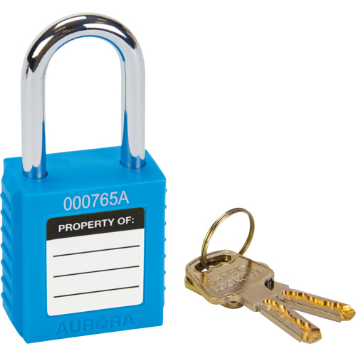 Verrouillage pour les consignations, Cadenas de s&eacute;curit&eacute;, Cl&eacute;s diff&eacute;rentes, Thermoplastique, Largeur de 1-1/2" Action Paper