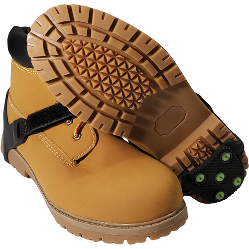Icetred Heel Traction Device, Rubber/Tungsten Carbide, Stud Traction, One Size Action Paper