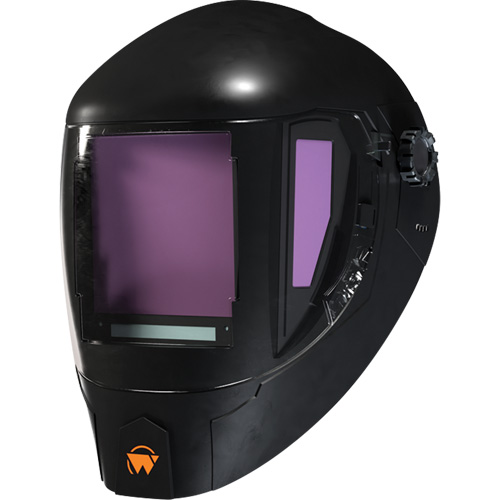 ArcOne&reg; Orbit Welding Helmet, 6" L x 4" W View Area, 3 - 13 Shade Range, Black Action Paper