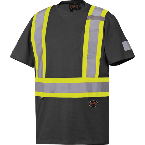 6976 T-shirt de s&eacute;curit&eacute;, Coton, Petit, Noir Action Paper