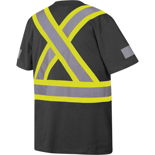 6976 T-shirt de s&eacute;curit&eacute;, Coton, Petit, Noir Action Paper