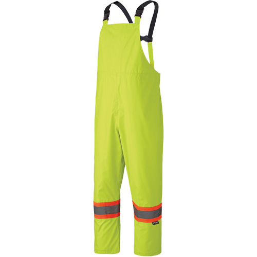 5609 Combinaison de pluie imperm&eacute;able 210D, Polyester/PVC, T-petit, Jaune lime haute visibilit&eacute; Action Paper