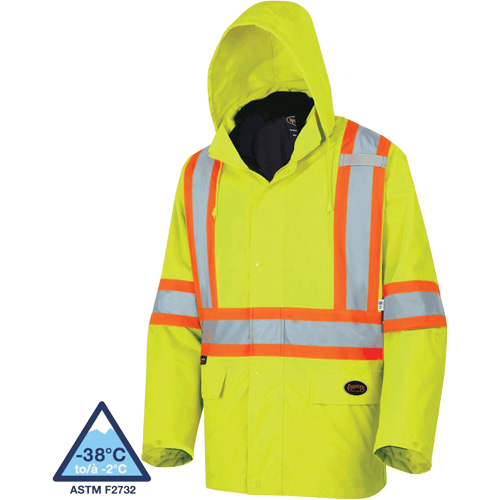 5633 Manteau 3 en 1 The Rock, Jaune lime haute visibilit&eacute;, T-petit Action Paper