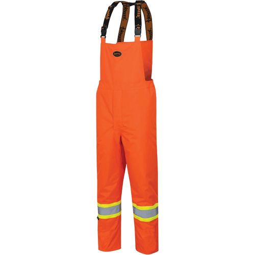 5053 The Rock 300D Insulated Bib Pants, Polyester, Small, High Visibility Orange Action Paper