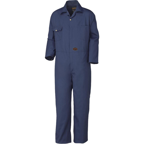 515 Coveralls with Brass Zipper, Men's, Navy Blue, Size 36 Action Paper