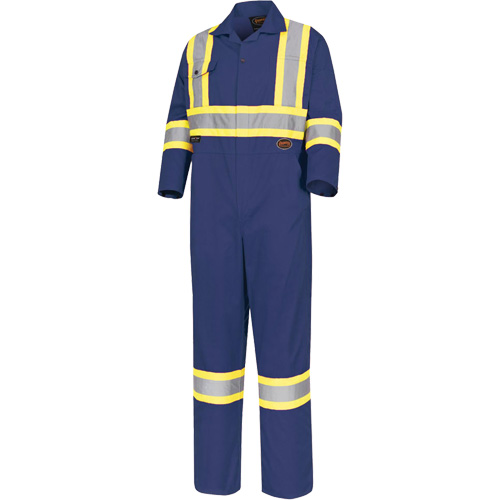 5516T Safety Coveralls, 44 (Tall), Navy Blue Action Paper