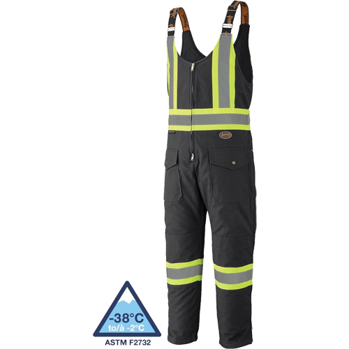 5536BK Quilted Duck Overalls, Cotton, X-Small, Black Action Paper