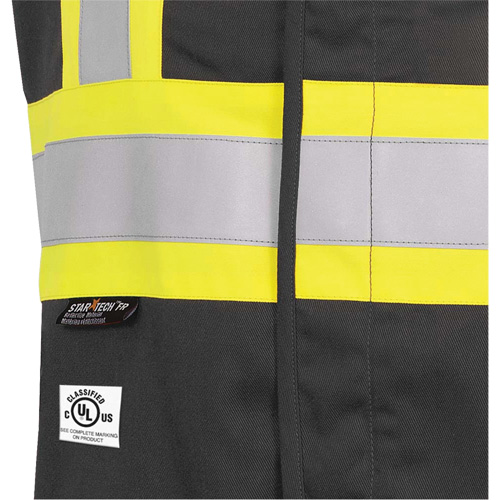 7729 FR-Tech&reg; Flame-Resistant Arc Safety Vest, Small, Black, 10 cal/cm² Action Paper