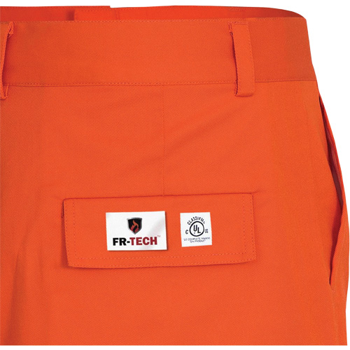 7763 FR-Tech&reg; 88/12 Arc Rated High-Visibility Safety Pants, 38, x 30, High Visibility Orange, 9.7 cal/cm² Action Paper
