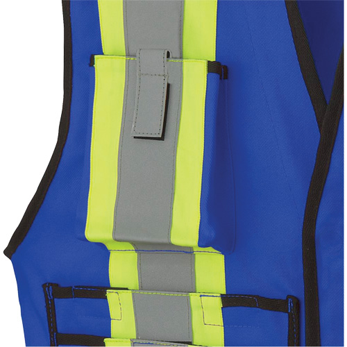 7733 FR-Tech&reg; Flame-Resistant Arc Surveyor's Vest, Small, Royal Blue, 9.7 cal/cm² Action Paper