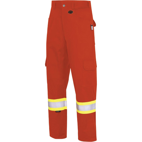 7765 Pantalon cargo de s&eacute;curit&eacute; haute visibilit&eacute; r&eacute;sistant aux arcs &eacute;lectriques FR-Tech 88/12, 32, x 34, Orange haute visibilit&eacute;, 10 cal/cm² Action Paper