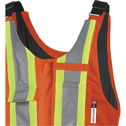 5534A Flame-Resistant Quilted Safety Overalls, Small, Orange Action Paper