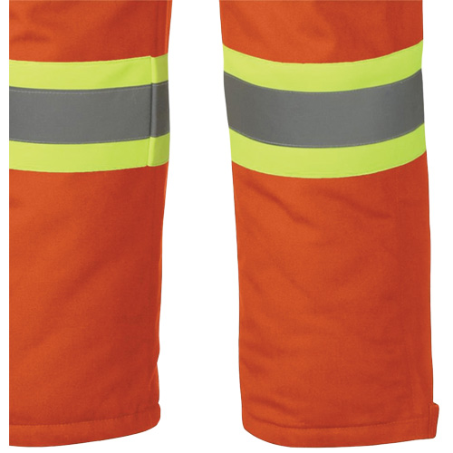 5534A Flame-Resistant Quilted Safety Overalls, Small, Orange Action Paper