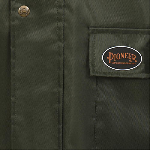D8120J Manteau &agrave; capuchon ind&eacute;chirable Nailhead pour planteur d'arbres, Polyester/PVC, T-petit, Vert Action Paper