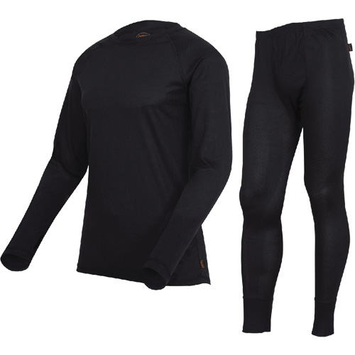 D2200A Premium Quick-Dry & Moisture-Wicking Underwear Set, Men's, X-Small, Black Action Paper