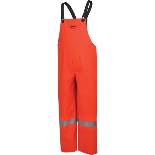576P FR Safety Bib Pants, Small, High Visibility Orange Action Paper