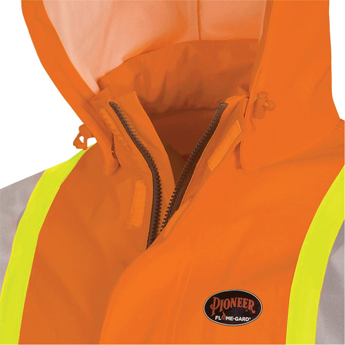 5880 Manteau de pluie ignifuge et protection contre les &eacute;clats d'arc &eacute;lectrique, T-petit, Orange haute visibilit&eacute;, 10 cal/cm² Action Paper