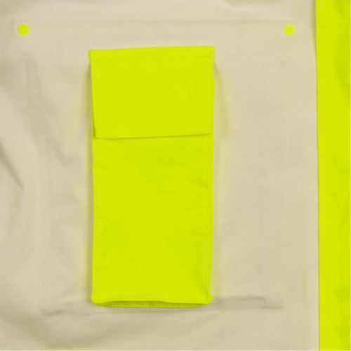 5881 Manteau de pluie ignifuge et protection contre les &eacute;clats d'arc &eacute;lectrique, T-petit, Jaune haute visibilit&eacute;, 10 cal/cm² Action Paper