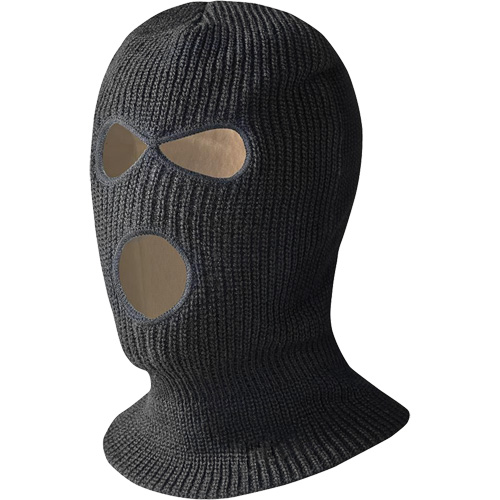 5560A Lined 3-Hole Balaclava, Black Action Paper