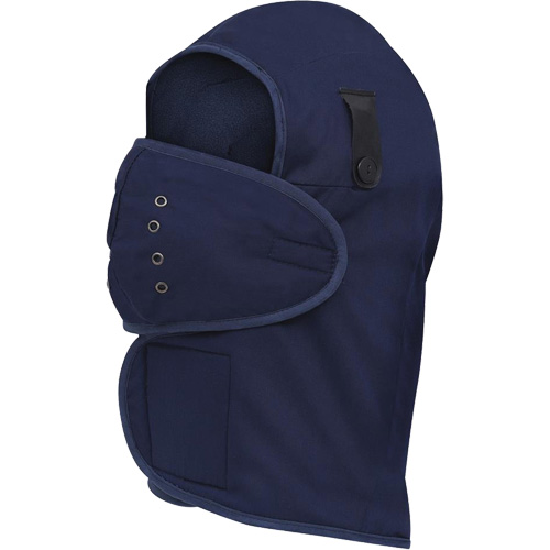 565N Long-Necked Hardhat Liner, Fleece Lining, One Size, Navy Blue Action Paper