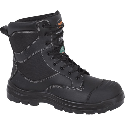 1050 Black Composite Safety Work Boots, Leather, Size 14, Impermeable Action Paper