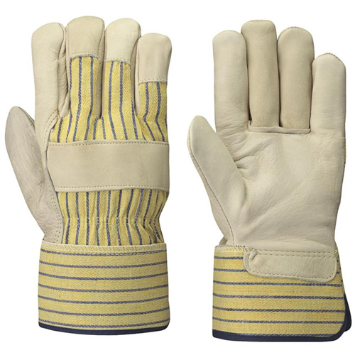 536 Fitter's Gloves, One Size, Grain Cowhide Palm Action Paper