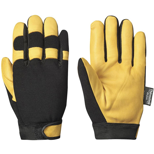 891 Gants ergonomiques isol&eacute;s de m&eacute;canicien, Paume Cuir fleur de ch&egrave;vre, Taille Petit Action Paper
