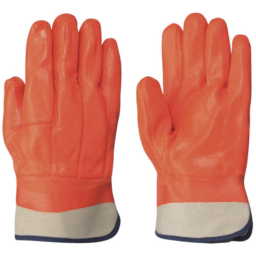 846 Lined Gloves, One Size, Foam PVC Coating, PVC Shell Action Paper