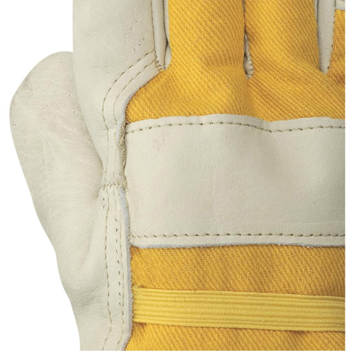 537FLRF Insulated Fitter's Gloves, One Size, Grain Cowhide Palm, Boa Inner Lining Action Paper