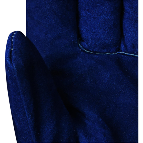 630 Blue Insulated Fitter's Gloves, One Size, Split Cowhide Palm, Boa Inner Lining Action Paper