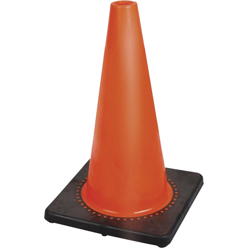 181P Premium Flexible Safety Cone, 18", Orange Action Paper