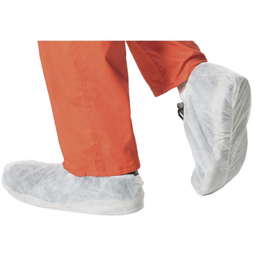 2022 Disposable Shoe Covers, One Size, Polypropylene, White Action Paper