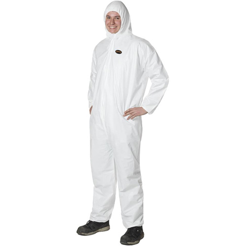 2055 Disposable Coveralls, Small, White, Microporous Action Paper