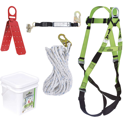 RK2-50 Contractor's Fall Protection Kit, Roofer's Kit Action Paper