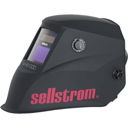 WHB1000 Casque de soudage ADF de la s&eacute;rie Advantage, 3,54" lo x 1,57" la Champ de vision, Noir/Rouge Action Paper