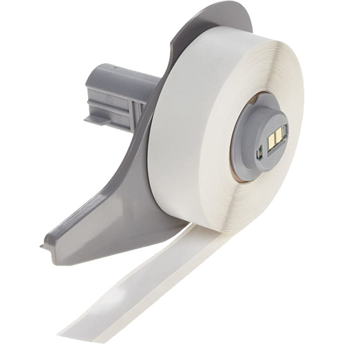 Ruban adh&eacute;sif permanent toutes saisons pour &eacute;tiquettes, Vinyle, Blanc, Largeur de 0,5" Action Paper