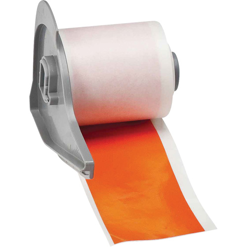 Ruban adh&eacute;sif permanent toutes saisons pour &eacute;tiquettes, Vinyle, Orange, Largeur de 2" Action Paper