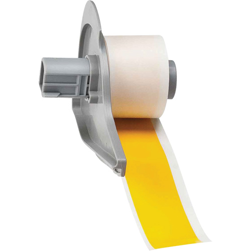 All-Weather Permanent Adhesive Label Tape, Vinyl, Yellow, 1" Width Action Paper