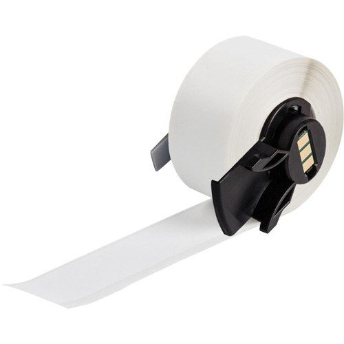 Multi-Purpose Label Tape, Vinyl, White, 1.9" Width Action Paper