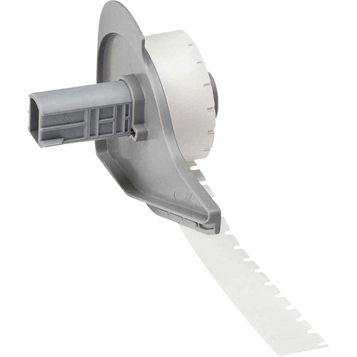 Harsh Environment Multi-Purpose Labels, Polyester, 0.35" L x 0.2" H, Black on Clear Action Paper